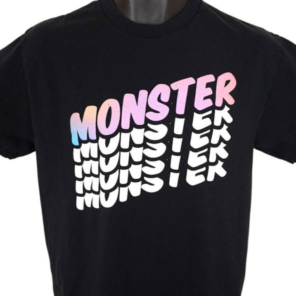 Monster T Shirt Mens Size Medium Black Graphic Tee Streetwear